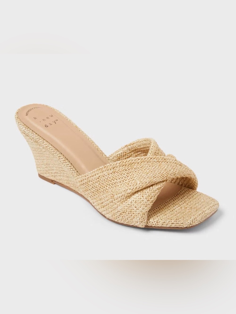 a new day Woven Knot Slide Sandals in Beige